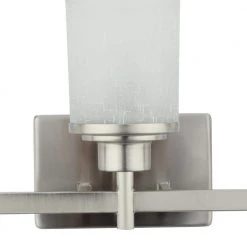 Alexa Collection 22 in. 3-Light Brushed Nickel Etched Linen With Clear Edge Glass Modern Bathroom Vanity Light by Progress Lighting -Progress Lighting Shop brushed nickel progress lighting vanity lighting p2978 09 66 1000