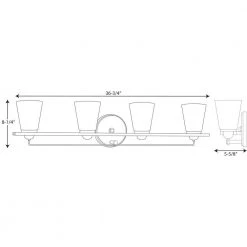 Flight Collection 4-Light Brushed Nickel Etched Glass Coastal Bath Vanity Light by Progress Lighting -Progress Lighting Shop brushed nickel progress lighting vanity lighting p300003 009 31 1000