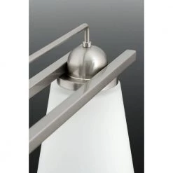 Flight Collection 4-Light Brushed Nickel Etched Glass Coastal Bath Vanity Light by Progress Lighting -Progress Lighting Shop brushed nickel progress lighting vanity lighting p300003 009 40 1000