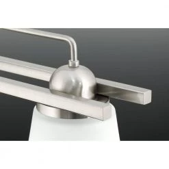 Flight Collection 4-Light Brushed Nickel Etched Glass Coastal Bath Vanity Light by Progress Lighting -Progress Lighting Shop brushed nickel progress lighting vanity lighting p300003 009 c3 1000