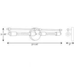 Circuit Collection 2-Light Brushed Nickel Urban Industrial Bath Vanity Light by Progress Lighting -Progress Lighting Shop brushed nickel progress lighting vanity lighting p300149 009 wb 31 1000