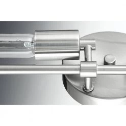 Circuit Collection 2-Light Brushed Nickel Urban Industrial Bath Vanity Light by Progress Lighting -Progress Lighting Shop brushed nickel progress lighting vanity lighting p300149 009 wb fa 1000