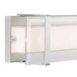 Miter LED Collection 24" Brushed Nickel Clear Glass Luxe Bath Vanity Light by Progress Lighting -Progress Lighting Shop brushed nickel progress lighting vanity lighting p300152 009 30 44 1000