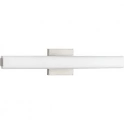 Beam LED Collection 22" Brushed Nickel Etched Opal Glass Modern Bath Vanity Light by Progress Lighting