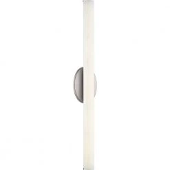 Parallel LED Collection 32" Brushed Nickel Etched White Glass Luxe Bath Vanity Light by Progress Lighting 10 Parallel LED Collection 32" Brushed Nickel Etched White Glass Luxe Bath Vanity Light by Progress Lighting -Progress Lighting Shop brushed nickel progress lighting vanity lighting p300184 009 30 1f 1000