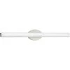 Parallel LED Collection 32" Brushed Nickel Etched White Glass Luxe Bath Vanity Light by Progress Lighting -Progress Lighting Shop brushed nickel progress lighting vanity lighting p300184 009 30 64 1000