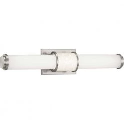 Phase 1.2 LED Collection 24" Brushed Nickel White Shade Modern Bath Vanity Light by Progress Lighting -Progress Lighting Shop brushed nickel progress lighting vanity lighting p300205 009 30 1f 1000