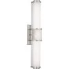 Phase 1.2 LED Collection 24" Brushed Nickel White Shade Modern Bath Vanity Light by Progress Lighting