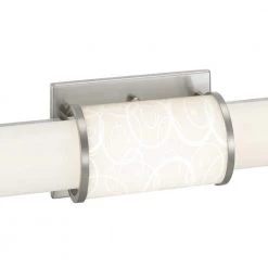 Phase 1.2 LED Collection 48" Brushed Nickel White Shade Modern Bath Vanity Light by Progress Lighting -Progress Lighting Shop brushed nickel progress lighting vanity lighting p300207 009 30 fa 1000