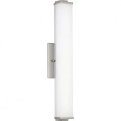 Phase 2.1 LED Collection 24" Brushed Nickel White Shade Modern Bath Vanity Light by Progress Lighting -Progress Lighting Shop brushed nickel progress lighting vanity lighting p300208 009 30 44 1000