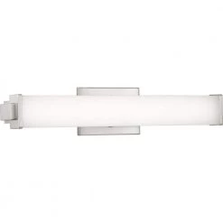 Phase 2.1 LED Collection 24" Brushed Nickel White Shade Modern Bath Vanity Light by Progress Lighting