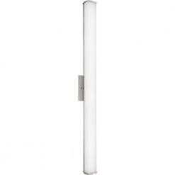 Phase 2.1 LED Collection 48" Brushed Nickel White Shade Modern Bath Vanity Light by Progress Lighting