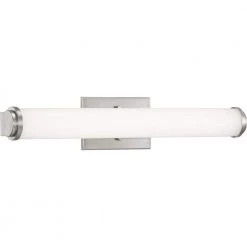 Phase 1.1 LED Collection 24" Brushed Nickel White Shade Modern Bath Vanity Light by Progress Lighting