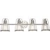 Conway 4-Light Brushed Nickel Clear Seeded Glass Farmhouse Wall Light by Progress Lighting 2 Conway 4-Light Brushed Nickel Clear Seeded Glass Farmhouse Wall Light by Progress Lighting -Progress Lighting Shop brushed nickel progress lighting vanity lighting p300298 009 64 1000