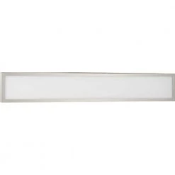 Everlume Collection 1-Light Brushed Nickel Frosted Glass LED Modern Bath Vanity Linear Panel Light by Progress Lighting