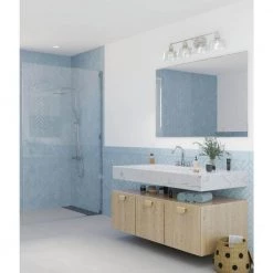 Singleton 36 in. 4-Light Brushed Nickel Vanity Light with Clear Glass Shades by Progress Lighting 14 Singleton 36 in. 4-Light Brushed Nickel Vanity Light with Clear Glass Shades by Progress Lighting -Progress Lighting Shop brushed nickel progress lighting vanity lighting p300398 009 c3 1000