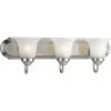 3-Light Brushed Nickel Alabaster Glass Traditional Bath Vanity Light by Progress Lighting -Progress Lighting Shop brushed nickel progress lighting vanity lighting p3053 09 64 1000