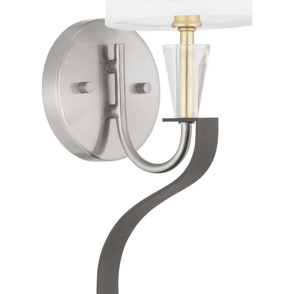 Nealy Collection 1-Light Brushed Nickel Wall Bracket by Progress Lighting 4 Nealy Collection 1-Light Brushed Nickel Wall Bracket by Progress Lighting - Image 2