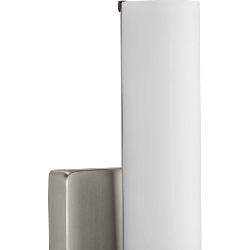 Blanco LED 1-Light Brushed Nickel LED Wall Bracket Sconce by Progress Lighting 7 Blanco LED 1-Light Brushed Nickel LED Wall Bracket Sconce by Progress Lighting - Image 5