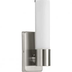 Blanco LED 1-Light Brushed Nickel LED Wall Bracket Sconce by Progress Lighting