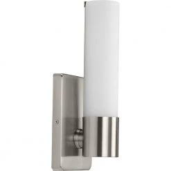 Blanco LED 1-Light Brushed Nickel LED Wall Bracket Sconce by Progress Lighting 16 Blanco LED 1-Light Brushed Nickel LED Wall Bracket Sconce by Progress Lighting -Progress Lighting Shop brushed nickel progress lighting vanity lighting p710047 009 30 fa 1000