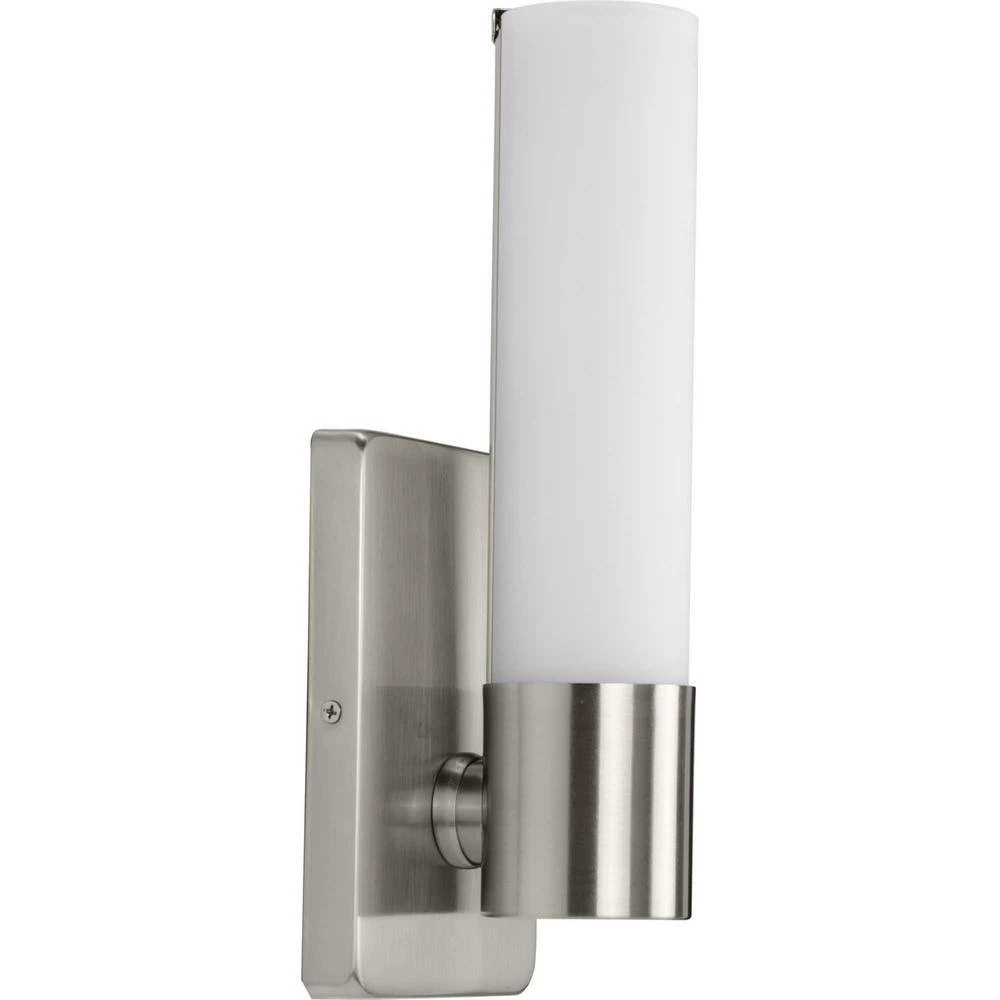 Blanco LED 1-Light Brushed Nickel LED Wall Bracket Sconce by Progress Lighting 9 Blanco LED 1-Light Brushed Nickel LED Wall Bracket Sconce by Progress Lighting - Image 7