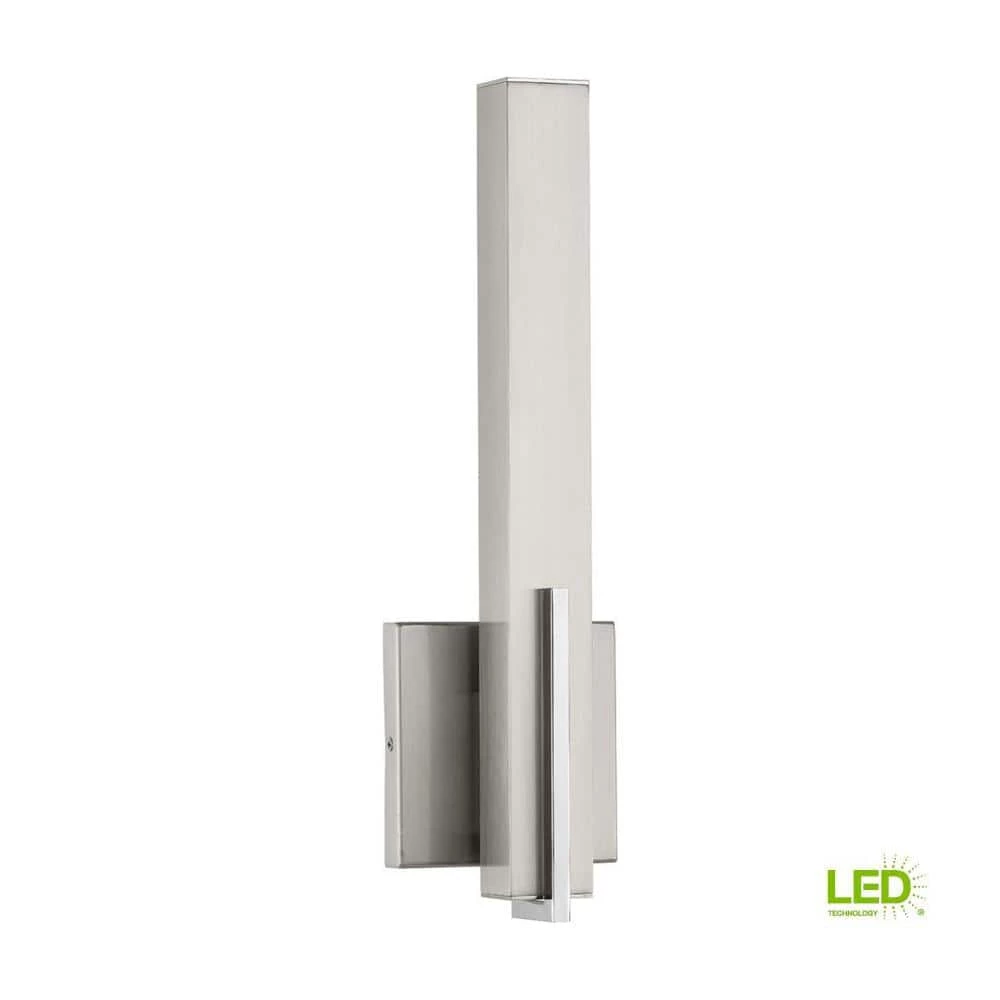Planck 16-Watt Brushed Nickel Integrated LED Sconce by Progress Lighting 4 Planck 16-Watt Brushed Nickel Integrated LED Sconce by Progress Lighting - Image 2