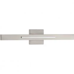 Planck 32-Watt Brushed Nickel Integrated LED Sconce by Progress Lighting