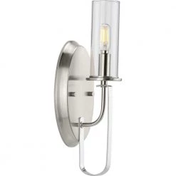 Riley 1-Light Brushed Nickel Wall Bracket by Progress Lighting