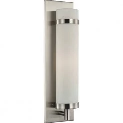 Hartwick 1-Light Brushed Nickel Wall Sconce by Progress Lighting 19 Hartwick 1-Light Brushed Nickel Wall Sconce by Progress Lighting -Progress Lighting Shop brushed nickel progress lighting vanity lighting p710088 009 1f 1000