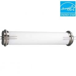2-Light Brushed Nickel Fluorescent Bathroom Vanity Light by Progress Lighting