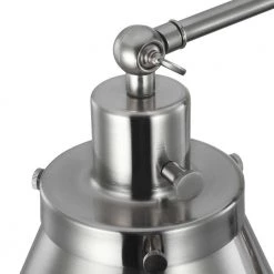 Hinton Collection 1-Light Brushed Nickel Swing Arm Adjustable Coastal Farmhouse Wall Light Sconce by Progress Lighting -Progress Lighting Shop brushed nickel progress lighting wall lamps p710095 009 1f 1000