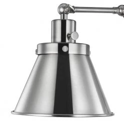 Hinton Collection 1-Light Brushed Nickel Swing Arm Adjustable Coastal Farmhouse Wall Light Sconce by Progress Lighting -Progress Lighting Shop brushed nickel progress lighting wall lamps p710095 009 44 1000