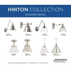 Hinton Collection 1-Light Polished Nickel Swing Arm Adjustable Coastal Farmhouse Wall Light Sconce by Progress Lighting -Progress Lighting Shop brushed nickel progress lighting wall lamps p710095 104 40 1000