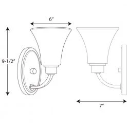 Joy Collection 1-Light Brushed Nickel Etched Glass Traditional Bath Vanity Light by Progress Lighting 27 Joy Collection 1-Light Brushed Nickel Etched Glass Traditional Bath Vanity Light by Progress Lighting -Progress Lighting Shop brushed nickel progress lighting wall sconces p2000 09 31 1000