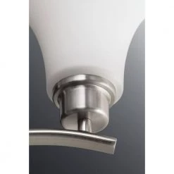 Joy Collection 1-Light Brushed Nickel Etched Glass Traditional Bath Vanity Light by Progress Lighting 17 Joy Collection 1-Light Brushed Nickel Etched Glass Traditional Bath Vanity Light by Progress Lighting -Progress Lighting Shop brushed nickel progress lighting wall sconces p2000 09 40 1000