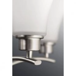 Joy Collection 1-Light Brushed Nickel Etched Glass Traditional Bath Vanity Light by Progress Lighting 21 Joy Collection 1-Light Brushed Nickel Etched Glass Traditional Bath Vanity Light by Progress Lighting -Progress Lighting Shop brushed nickel progress lighting wall sconces p2000 09 77 1000