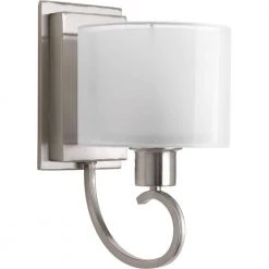 Invite Collection 1-Light Brushed Nickel Wall Sconce by Progress Lighting