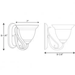 Torino Collection 1-Light Brushed Nickel Etched Glass Transitional Bath Vanity Light by Progress Lighting 17 Torino Collection 1-Light Brushed Nickel Etched Glass Transitional Bath Vanity Light by Progress Lighting -Progress Lighting Shop brushed nickel progress lighting wall sconces p2881 09 31 1000