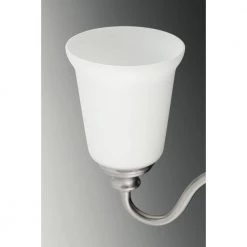 Wander Collection 1-Light Brushed Nickel Etched Opal Glass Farmhouse Bath Vanity Light by Progress Lighting 10 Wander Collection 1-Light Brushed Nickel Etched Opal Glass Farmhouse Bath Vanity Light by Progress Lighting -Progress Lighting Shop brushed nickel progress lighting wall sconces p300024 009 c3 1000