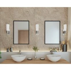 Zura Collection 1-Light Brushed Nickel Etched Opal Glass Modern Bath Vanity Light by Progress Lighting -Progress Lighting Shop brushed nickel progress lighting wall sconces p300061 009 1f 1000