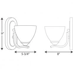 Laird Collection 1-Light Brushed Nickel Etched Glass Traditional Bath Vanity Light by Progress Lighting -Progress Lighting Shop brushed nickel progress lighting wall sconces p300095 009 31 1000