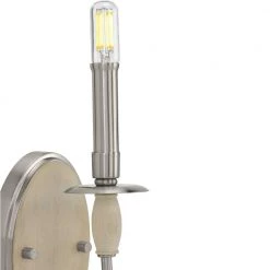 Durrell Indoor 1-Light Brushed Nickel Wall Bracket Sconce by Progress Lighting 14 Durrell Indoor 1-Light Brushed Nickel Wall Bracket Sconce by Progress Lighting -Progress Lighting Shop brushed nickel progress lighting wall sconces p710074 009 1f 1000