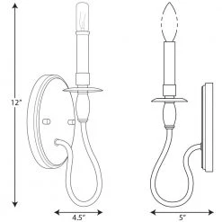 Durrell Indoor 1-Light Brushed Nickel Wall Bracket Sconce by Progress Lighting 17 Durrell Indoor 1-Light Brushed Nickel Wall Bracket Sconce by Progress Lighting -Progress Lighting Shop brushed nickel progress lighting wall sconces p710074 009 76 1000