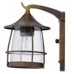 Prairie Collection 1-Light Burnished Chestnut Clear Seeded Glass Craftsman Outdoor Medium Wall Lantern Light by Progress Lighting 15 Prairie Collection 1-Light Burnished Chestnut Clear Seeded Glass Craftsman Outdoor Medium Wall Lantern Light by Progress Lighting -Progress Lighting Shop burnished chestnut progress lighting outdoor sconces p5763 86 1d 1000