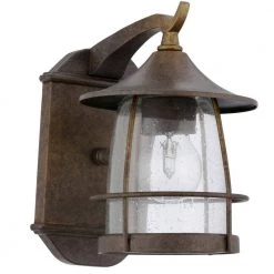 Prairie Collection 1-Light Burnished Chestnut Clear Seeded Glass Craftsman Outdoor Medium Wall Lantern Light by Progress Lighting 14 Prairie Collection 1-Light Burnished Chestnut Clear Seeded Glass Craftsman Outdoor Medium Wall Lantern Light by Progress Lighting -Progress Lighting Shop burnished chestnut progress lighting outdoor sconces p5763 86 a0 1000
