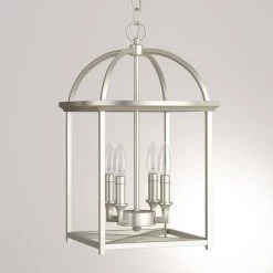 Piedmont Collection 4-Light Burnished Silver Foyer Pendant by Progress Lighting -Progress Lighting Shop burnished silver progress lighting pendant lights p3884 126 31 1000