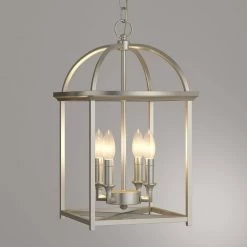 Piedmont Collection 4-Light Burnished Silver Foyer Pendant by Progress Lighting -Progress Lighting Shop burnished silver progress lighting pendant lights p3884 126 d4 1000