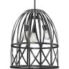 Chastain Collection 3-Light Textured Black Cerused Black Oak Basket Farmhouse Pendant Light by Progress Lighting -Progress Lighting Shop cerused black oak progress lighting chandeliers p500344 187 64 1000