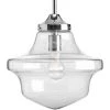 Schoolhouse Collection 1-Light Chrome Pendant by Progress Lighting 1 Schoolhouse Collection 1-Light Chrome Pendant by Progress Lighting -Progress Lighting Shop chrome progress lighting chandeliers p5138 15 64 1000